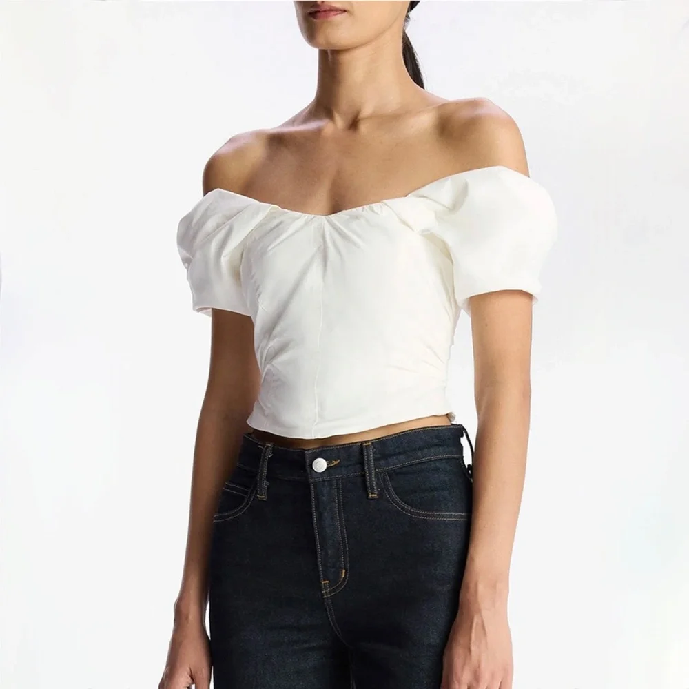 A.L.C. Nora Top White New With Tags US4